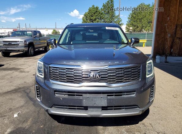 5XYP6DHC8MG125671 2021 KIA TELLURIDE Gray Front view