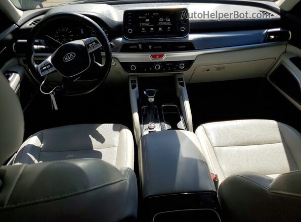 5XYP6DHC8MG125671 2021 KIA TELLURIDE Gray Dashboard view
