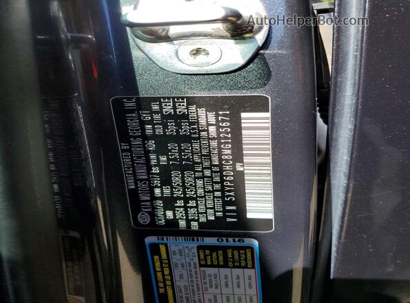 5XYP6DHC8MG125671 2021 KIA TELLURIDE Gray Engine compartment view