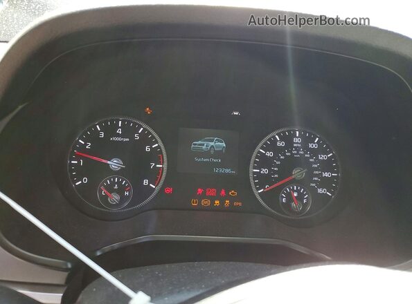 5XYP6DHC8MG125671 2021 KIA TELLURIDE Gray Instrument cluster view