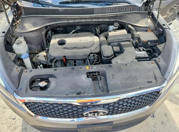 5XYPG4A37GG004867 2016 KIA SORENTO Gray Engine compartment view