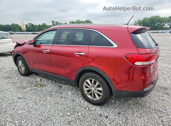 5XYPG4A39HG300037 2017 KIA SORENTO Красный Задняя левая четверть