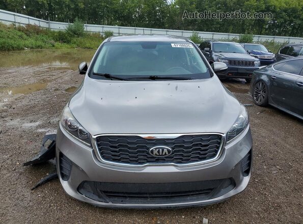 5XYPGDA30KG476384 2019 KIA SORENTO Gray Front view