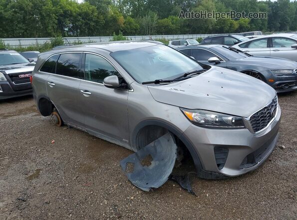 5XYPGDA30KG476384 2019 KIA SORENTO Gray Front right