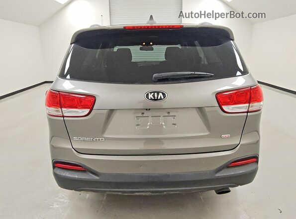 5XYPGDA39GG053844 2016 KIA SORENTO Серый Вид сзади
