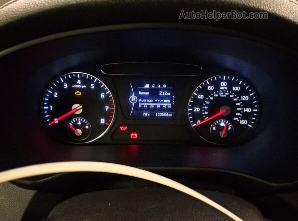 5XYPGDA39GG053844 2016 KIA SORENTO Серый Вид щитка приборов