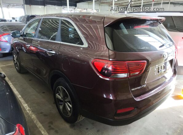 5XYPGDA50LG692545 2020 KIA SORENTO Maroon Tył lewy