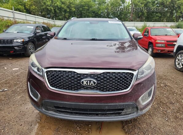 5XYPGDA52HG225246 2017 KIA SORENTO Бордовый Вид спереди
