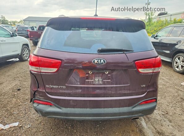 5XYPGDA52HG225246 2017 KIA SORENTO Бордовый Вид сзади