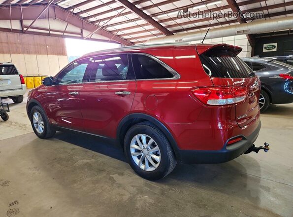 5XYPGDA54HG191990 2017 KIA SORENTO Red უკანა მარცხენა