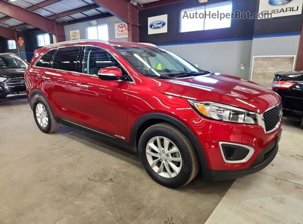 5XYPGDA54HG191990 2017 KIA SORENTO Red წინა მარჯვენა