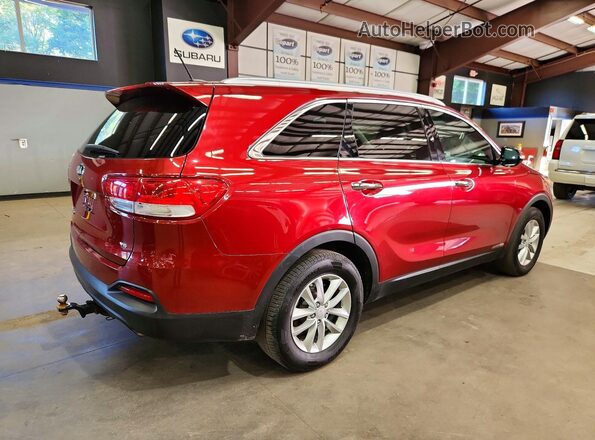 5XYPGDA54HG191990 2017 KIA SORENTO Red უკანა მარჯვენა