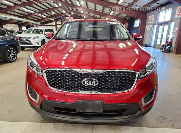5XYPGDA54HG191990 2017 KIA SORENTO Red წინა ხედი