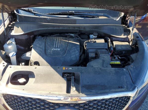 5XYPGDA59GG161768 2016 KIA SORENTO Темно-бордовый Вид подкапотного пространства