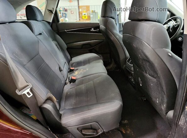 5XYPGDA5XHG313686 2017 KIA SORENTO Burgundy Вид задньої частини салону