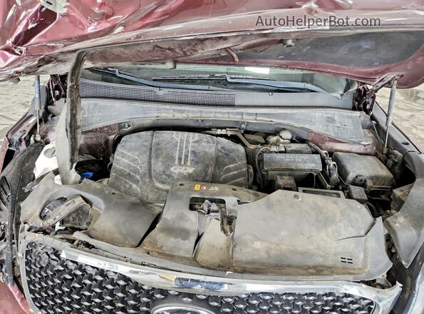 5XYPGDA5XHG313686 2017 KIA SORENTO Burgundy Вид підкапотного простору