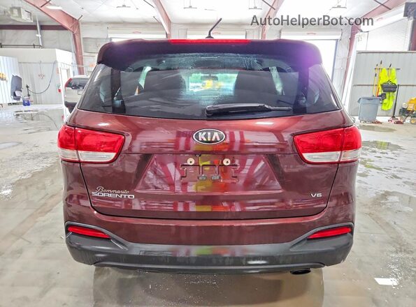 5XYPGDA5XHG313686 2017 KIA SORENTO Burgundy Вид ззаду