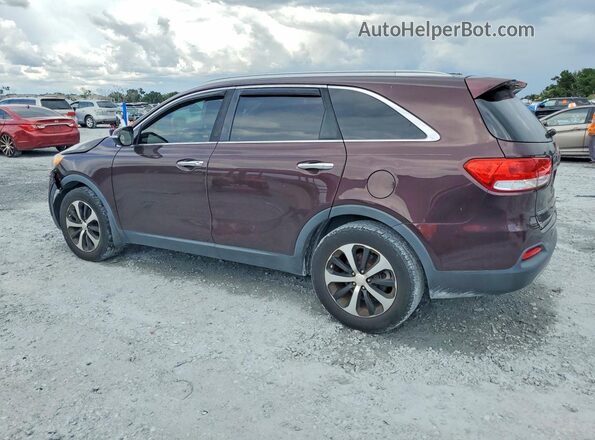 5XYPH4A17GG008512 2016 KIA SORENTO Maroon უკანა მარცხენა