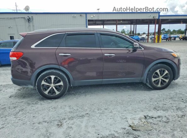 5XYPH4A17GG008512 2016 KIA SORENTO Maroon უკანა მარჯვენა