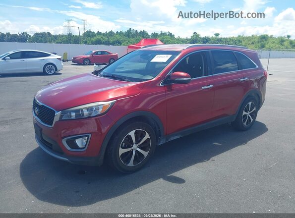 5XYPH4A53GG158331 2016 KIA SORENTO Red Front left