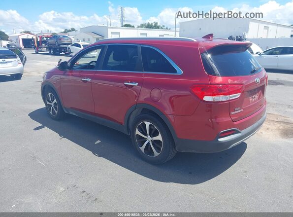 5XYPH4A53GG158331 2016 KIA SORENTO Red Rear left