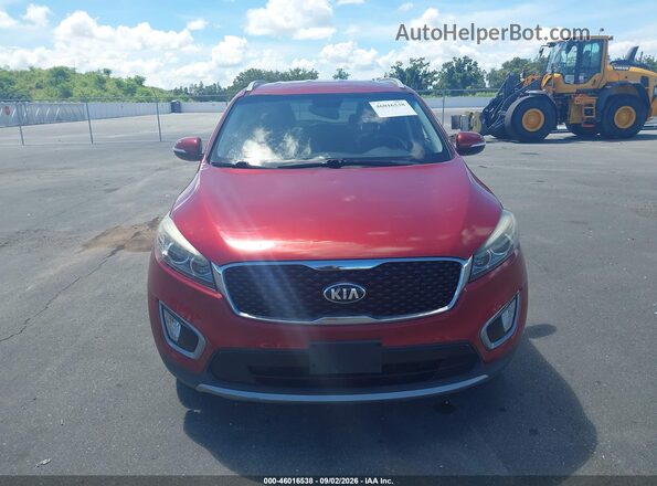 5XYPH4A53GG158331 2016 KIA SORENTO Red Instrument cluster view