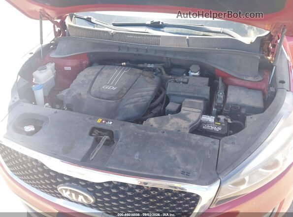 5XYPH4A53GG158331 2016 KIA SORENTO Red Rear view