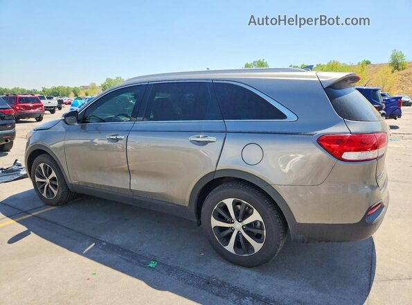 5XYPHDA19HG244063 2017 KIA SORENTO Gray Trasero izquierdo
