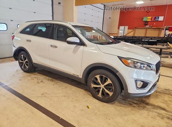 5XYPHDA50GG141213 2016 KIA SORENTO Белый Передняя правая четверть
