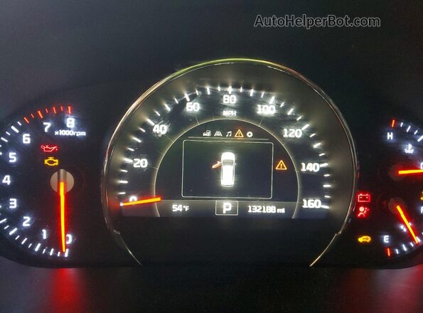 5XYPHDA52HG313453 2017 KIA SORENTO Gray Widok zestawu wskaźników