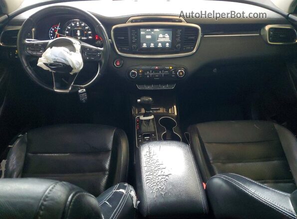 5XYPHDA52HG313453 2017 KIA SORENTO Gray Widok deski rozdzielczej