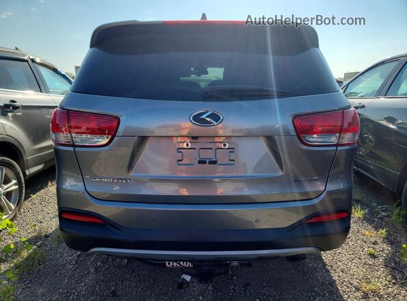 5XYPHDA52HG313453 2017 KIA SORENTO Gray Widok z tyłu