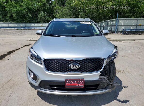 5XYPHDA56HG302293 2017 KIA SORENTO Silver Widok z przodu