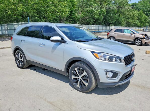 5XYPHDA56HG302293 2017 KIA SORENTO Silver Przód prawy