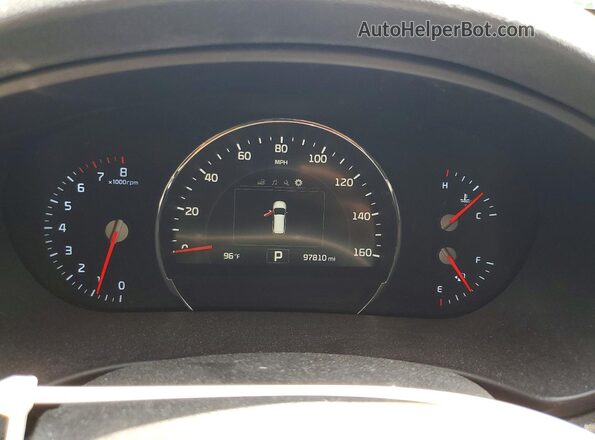 5XYPHDA56HG302293 2017 KIA SORENTO Silver Widok zestawu wskaźników