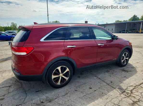 5XYPHDA56JG366775 2018 KIA SORENTO Красный Задняя правая четверть