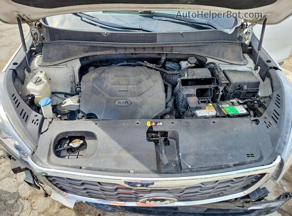 5XYPHDA56KG463931 2019 KIA SORENTO Белый Вид подкапотного пространства