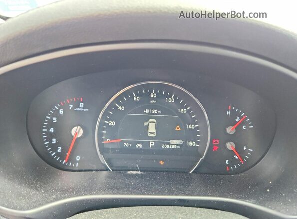 5XYPHDA56KG463931 2019 KIA SORENTO Белый Вид щитка приборов