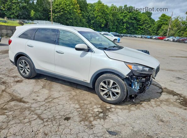 5XYPHDA56KG463931 2019 KIA SORENTO Белый Передняя правая четверть