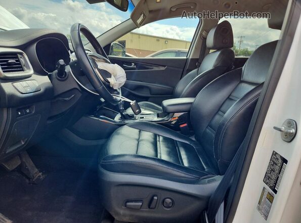 5XYPHDA56KG463931 2019 KIA SORENTO Белый Вид салона спереди