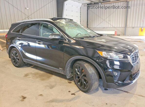 5XYPHDA57LG663170 2020 KIA SORENTO Черный Передняя правая четверть