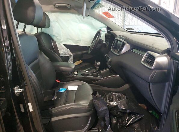 5XYPHDA57LG663170 2020 KIA SORENTO Черный Вид салона спереди