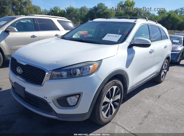 5XYPHDA59GG104841 2016 KIA SORENTO Белый Передняя левая четверть