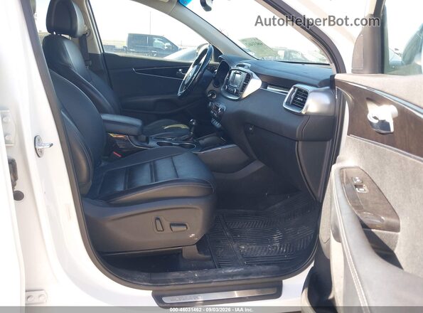 5XYPHDA59GG104841 2016 KIA SORENTO Белый Вид салона спереди
