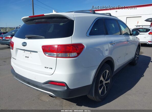5XYPHDA59GG104841 2016 KIA SORENTO Белый Задняя правая четверть