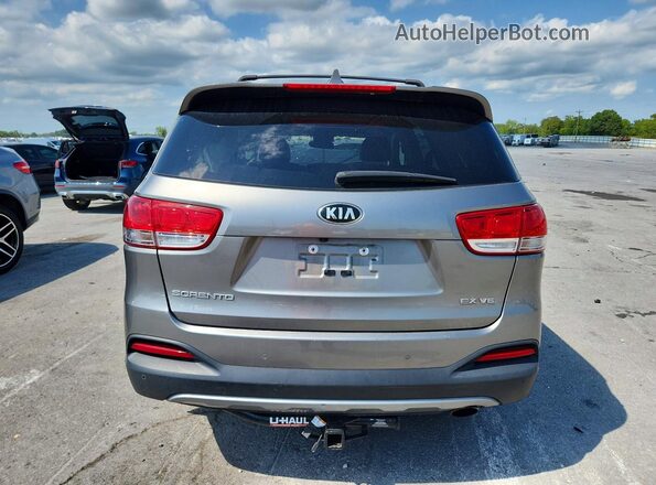 5XYPHDA59JG362879 2018 KIA SORENTO Угольный Вид сзади