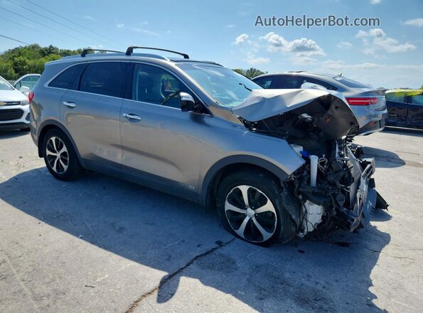 5XYPHDA59JG362879 2018 KIA SORENTO Угольный Передняя правая четверть