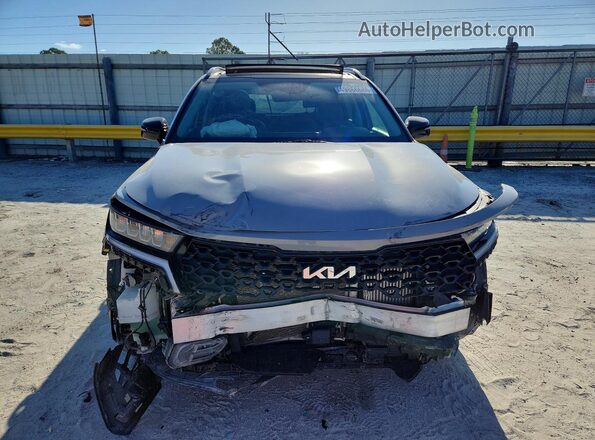 5XYRH4LF8PG176287 2023 KIA SORENTO Серый Вид спереди