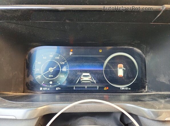 5XYRK4LF5MG044018 2021 KIA SORENTO White Instrument cluster view