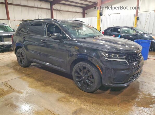 5XYRK4LF7NG076938 2022 KIA SORENTO Черный Передняя правая четверть